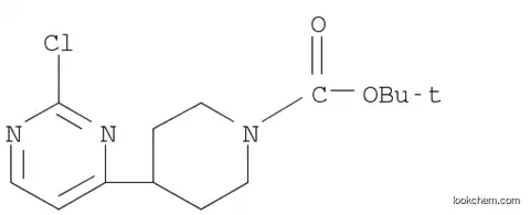 Molecular Structure of 1001754-82-0 (tert-butyl 4-(2-chloropyrimidin-4-yl)piperidine-1-carboxylate)